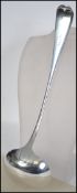A very large Victorian silver hallmarked ladel by