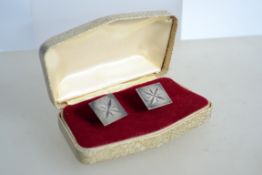 A pair of sterling silver H Samuel gentleman's cuf