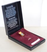 A 9ct gold stick pin in the form of a koala bear h