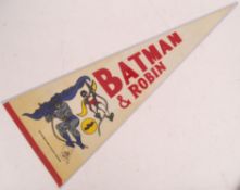BATMAN SIGNED PENNANT