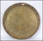 An early 20th century large anglo - Indian brass c