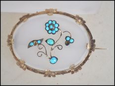 A late 19th century large gold mounted chalcedony