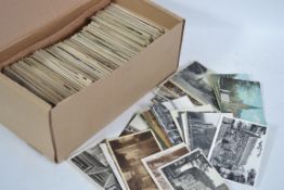 CHURCHES x790 postcards in box. Mostly vintage, al