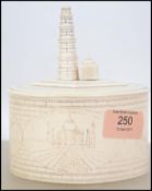 A 19th century lidded Ivory Tobacco pot having cha