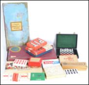 A collection of vintage card games and games to in