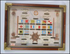 A Nautical themed wall mountable diorama display c