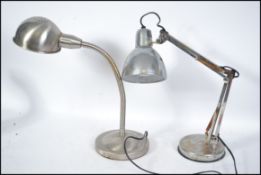 A vintage polished steel 20th century polished ste