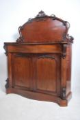 An excellent Victorian mahogany chiffonier sideboa