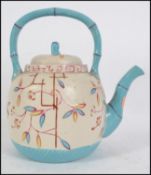 A 19th century Barr Flight ? porcelain teapot of l