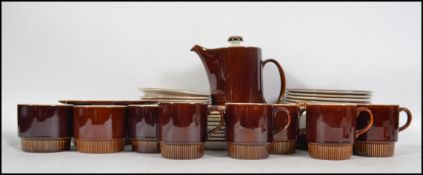 A 1950's retro Poole coffee / tea service in a bro