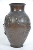 A believed 19th century large Chinese bronze vase