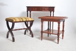 A reproduction Georgian style mahogany hall table