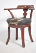 A good 19th century Victorian solid mahogany Indus