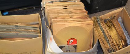 A large collection of 78rpm records consisting of