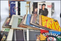 A collection of long play vinyl LP's dating from t