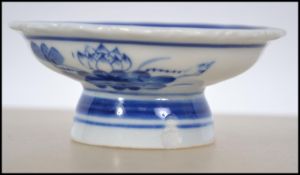 A late 19th century Chinese blue and white ceramic