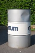 A retro 20th century large Industrial oil barrel w