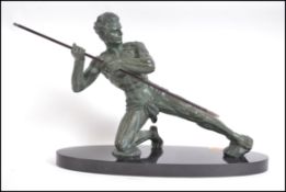 An impressive Art Deco Jean De Roncourt French pat