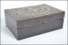 A 19th century Neopolitan inlaid gold, silver and