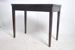 A 1950's Air Ministry mahogany games / card table