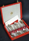 A cased set of silver plated  hallmarked anointing