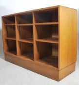 A large vintage 20th century wooden school open bo