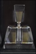 A 20th century Art Deco style faceted cut glass la