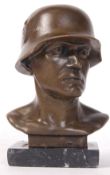 GERMAN BRONZE BUST
