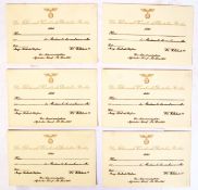 THIRD REICH INVITATIONS