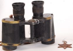 WWI MEDAL & BINOCULARS