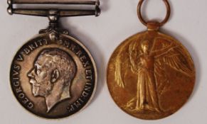 WWI MEDAL PAIR