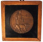 WWI DEATH PLAQUE