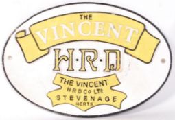 VINCENT MOTORCYCLES SIGN
