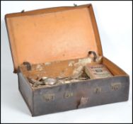 A collection of 19th and 20th century silver plated flatware with various makers marks.