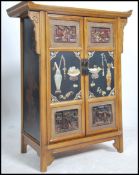A Chinese hardwood laquered  ' alter ' style cabin