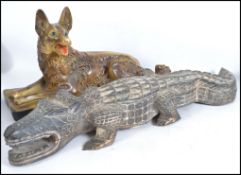 An early 20th century chalk ware composition of a