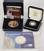 A group of Britannia silver 958 coins to include a