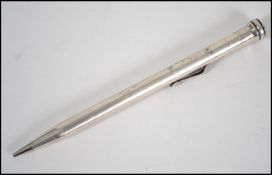 A silver hallmarked 20th century propelling pencil