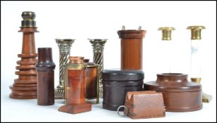A good collection of various treen / turned wooden