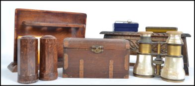 A dealers lot to include a pair of mother of pearl