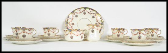 An early 20th century bone China tea service in th