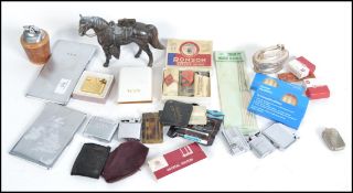 A good collection of vintage smoking related items