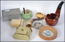 A collection of vintage 20th century ashtrays to i