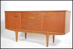 A retro 20th century teak sideboard, of rectangula