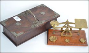 A vintage 20th century double sided cigarette box