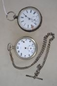 A silver 925 vintage early 20th century gents pock
