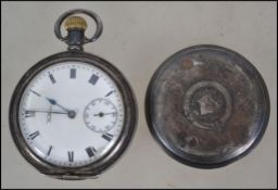 A silver full hunter gents pocket watch by Waltham