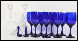 A good group of glassware to include a pair of Bri