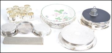 A collection of 20th century silver plated wares t