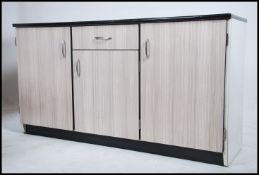 A 1950's retro Formica two tone sideboard dresser